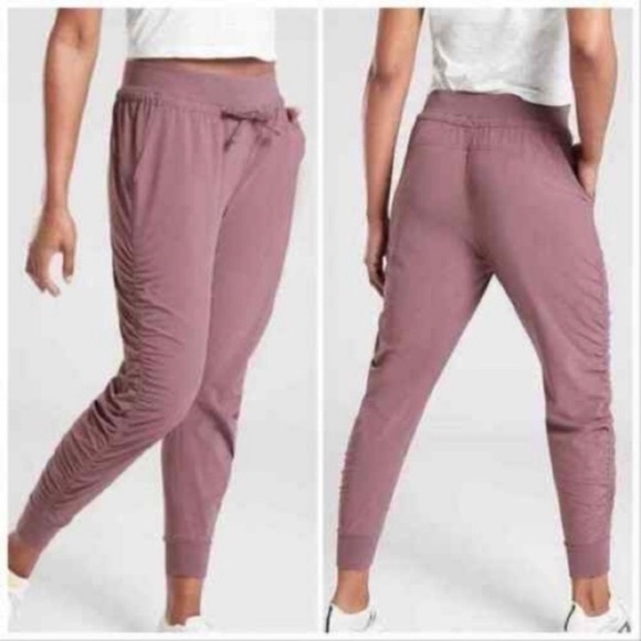 ATHLETA Attitude ll Joggers Pants Athletic in Volcanic Violet Pink - Picture 11 of 12